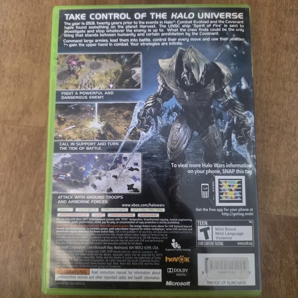 Halo Wars - Microsoft Xbox 360 CIB